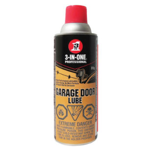 Lubricate your garage door parts